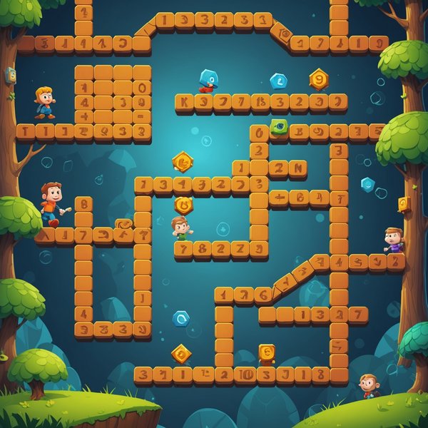 Comment intégrer des puzzles de logique mathématique avancée dans un jeu de plateforme pour enfants ?